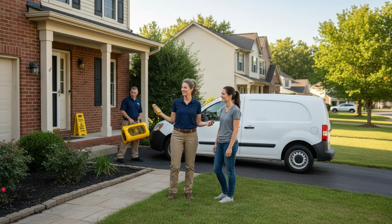 Residential water damage restoration in Bingham, NE